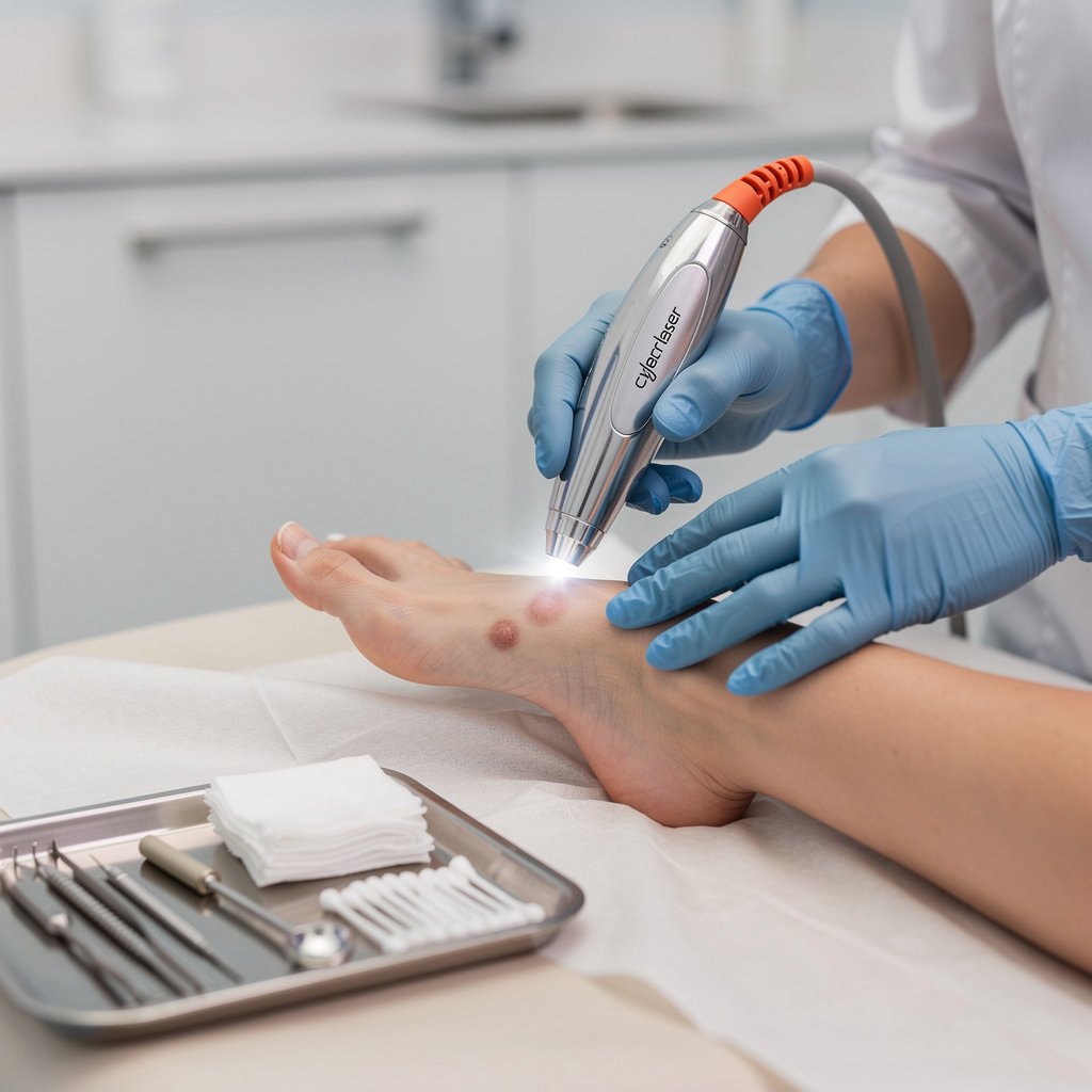 Jort Wart Removal Services professional expertise in cyber laser treatment for patient care